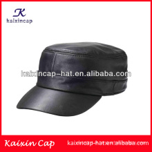 Atacado militar cadete chapéus / tampas do exército de couro sintético de topo fabricado / de alta qualidade cap militar com você próprio projeto